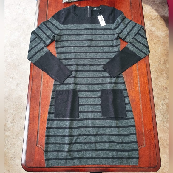 🍁❄️NWT, Reitmans beautiful grey winter, fall, automn dress, XXS, Stre - Picture 1 of 6